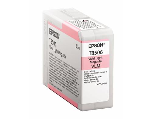 Tinte Epson C13T850600 light magenta, 80ml zu SureColor SC-P800