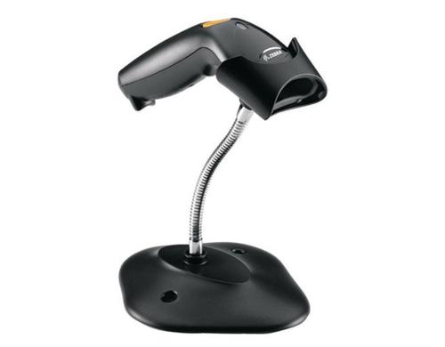 Barcodescanner Zebra LS1203 USB Kit USB, black, inkl. Stand