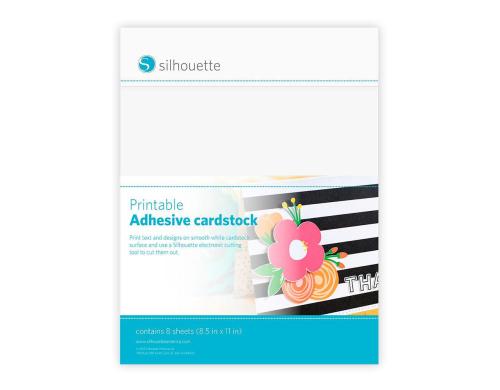 Silhouette Bedruckbarer Karton 8 Stck, 21.5 x 28 cm, selbstklebend