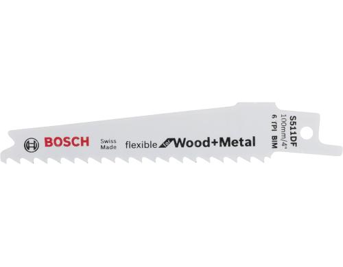 BOSCH Sbelsgeblatt S 511 DF fr Holz und Metall, 5 Stck