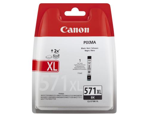 Tinte Canon CLI-571BK XL black, 11ml PIXMA MG5450/MG6350/iP7250