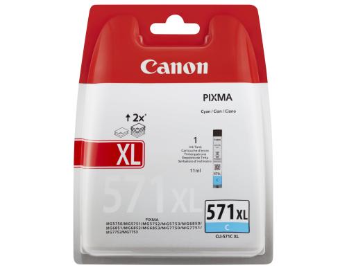 Tinte Canon CLI-571C XL cyan, 11ml PIXMA MG5450/MG6350/iP7250