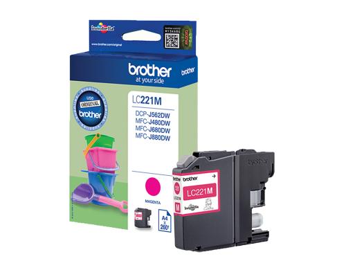 Tinte Brother LC-221M, magenta 300 Seiten