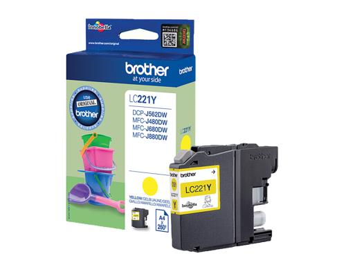 Tinte Brother LC-221Y, yellow 300 Seiten