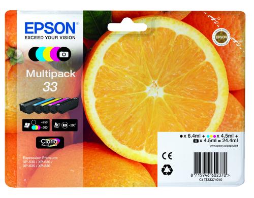 Tinte Epson T33374010 Multipack,bk,c,m,y Expression Home XP-332, XP-235, XP-432/435