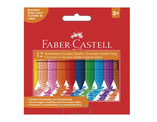 FABER-CASTELL Kreide Jumbo Grip 12er Kartonetui