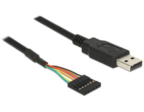 Delock 1.8m USB-Seriel TTL Kabel, 6Pin Chipsatz: FTDI 232RL, 5Volt