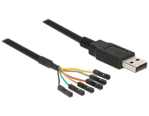 Delock 1.8m USB-Seriel TTL Kabel, 6Pin,3.3V Chipset: FTDI 232RL,Buchse einzeln steckbar