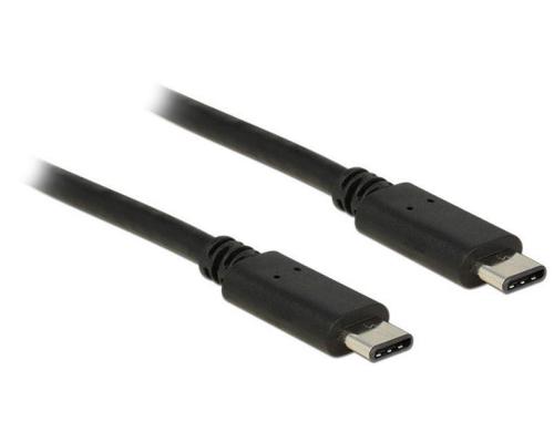 USB2.0-Kabel TypC-TypC: 0.5m, schwarz max. 480Mbps, Typ-C Stecker beidseitig