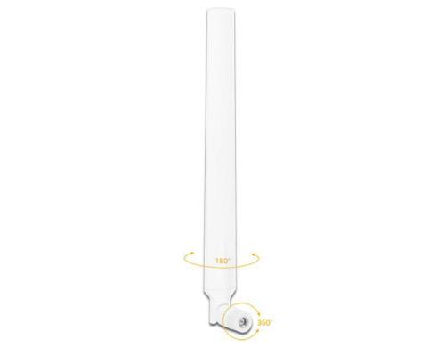 LTE/HSPA/GSM Antenne, SMA-Stecker rotierbar, bis 4dBi Gewinn, 24cm, weiss