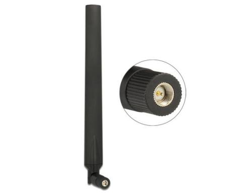 LTE/HSPA/GSM Antenne, SMA-Stecker rotierbar, bis 4dBi Gewinn, 24cm, schwarz