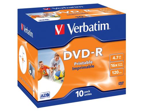 Verbatim DVD-R Medien 4.7GB,16x,10er Pack Wide printable Surface