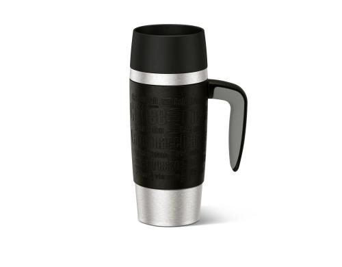 Emsa Travel Mug Handle schwarz Edelstahl