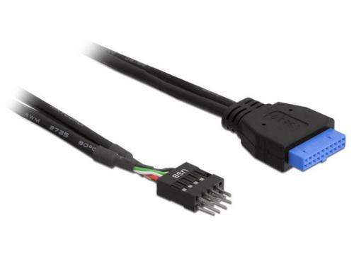 USB Kabel intern 45cm, Pinheader USB3-Buchse zu USB2 Stecker