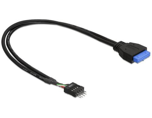 USB Kabel intern 60cm, Pinheader USB3-Buchse zu USB2 Stecker