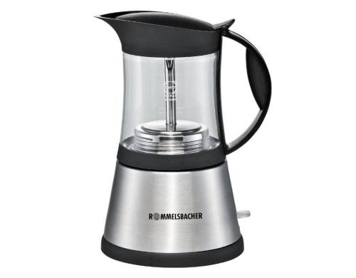 Rommelsbacher Espresso Kocher EKO 376/G fr 3 oder 6 Tassen Espresso, Edelstahl