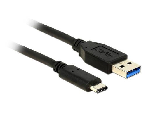 Delock USB3.1 Kabel A-Stecker - Typ-C St. 0.5m, 10Gbps, Gen2, schwarz