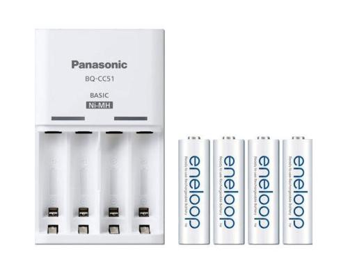 Panasonic eneloop K-KJ51MCD40E Ladegert inkl. 4x eneloop AA 2000 mAh