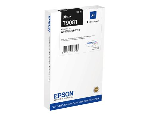 Tinte Epson T908140 XL, schwarz WF-6xxx