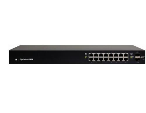 Ubiquiti Edgeswitch ES-16-150W:16GigaPorts managed, 2xSFP,150W PoE+ und 24V passiv PoE