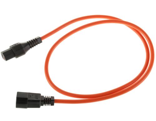 IECLock Netzkabel 0.5m orange IECLock C13 - C14, 3x1.0mm2, H05VV-F