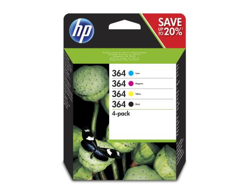 HP Combopack Nr.364 -  (N9J73AE) 3x 3ml + 6ml, Seitenkapazitt ~ 300 Seiten