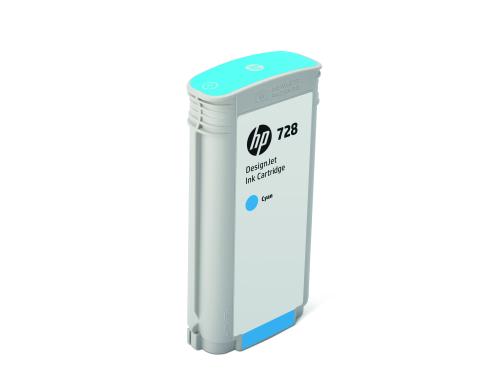 HP Tinte Nr. 728 - Cyan (F9J67A) Tintenvolumen 130 ml