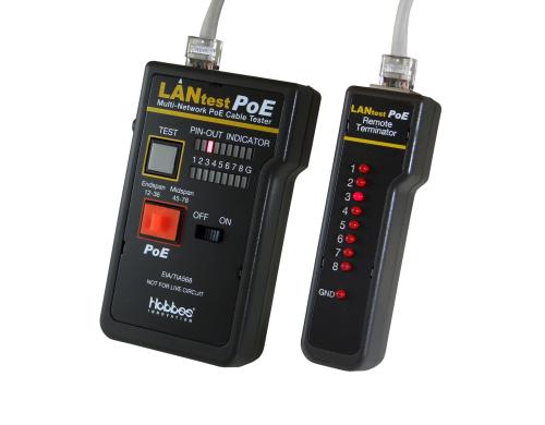 Hobbes Kabeltester LANtest PoE RJ-45 & RJ-11 modular