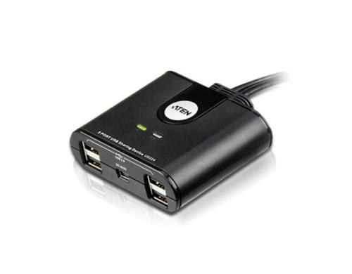 Aten USB 2.0 Sharing Switch: 4 Port 2 PC's teilen sich 4 USB Gert