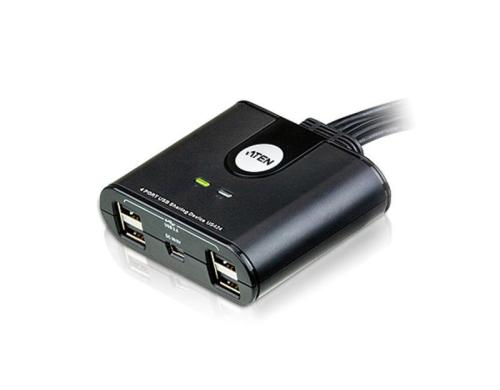 Aten USB 2.0 Sharing Switch: 4 Port 4 PC's teilen sich 4 USB Gert