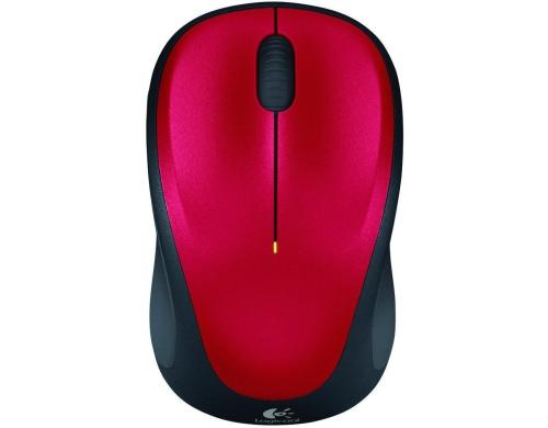 Logitech M235 wireless Mouse fr Notebook USB 2.4GHz, 3Button, Scrollrad, rot