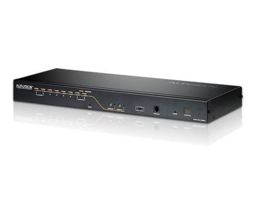 Aten KH2508A: 8 Port 2 Konsol Cat-KVM, PS/2, USB, VGA, 1600x1200, 19, schwarz