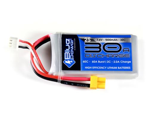 EP BluePower LiPo-Akku 7.4V 1000mAh 30C 12.4x35x66mm 57g