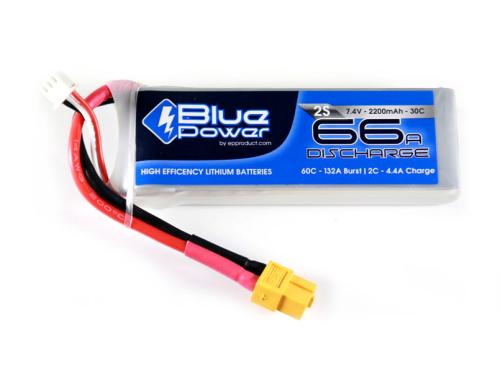 EP BluePower LiPo-Akku 7.4V 2200mAh 30C 16x35x101mm 119g