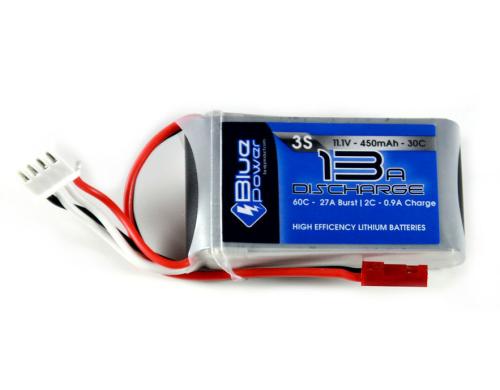 EP BluePower LiPo-Akku 11.1V 450mAh 30C 13.5x31x52mm 42g