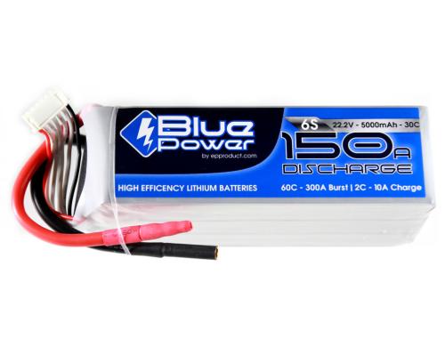 EP BluePower LiPo-Akku 22.2V 5000mAh 30C 56.1x45x136mm 711g