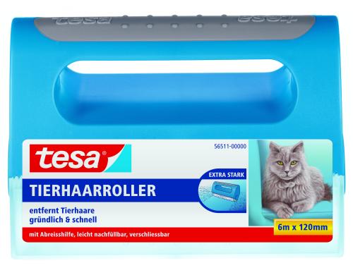 TESA Haushaltroller extrabreit mit Abreisshilfe, wieder verschliessbar