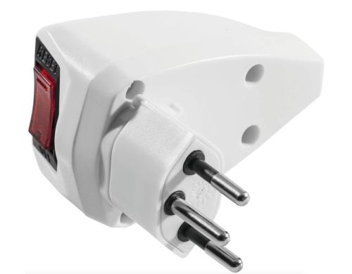 STEFFEN Reset Stecker T12 weiss mit Resetschalter fr berstromschutz