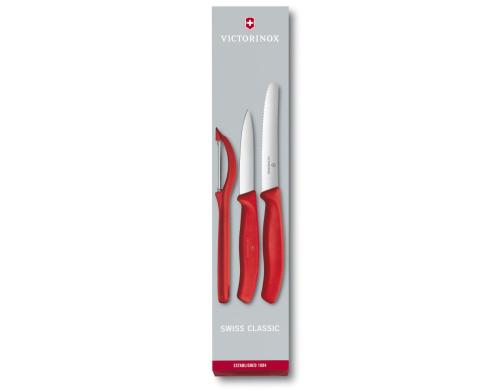 Victorinox Gemsemesser-Set mit Schler 3-teilig, rot