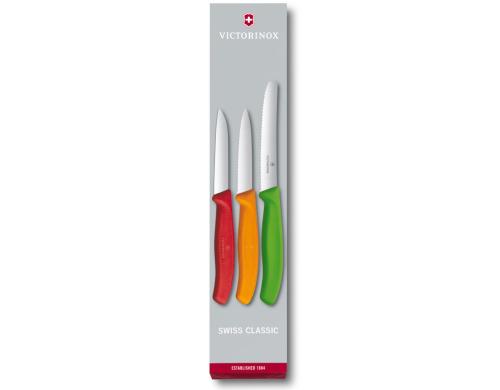 Victorinox Gemsemesser-Set 3-teilig, rot, orange, grn