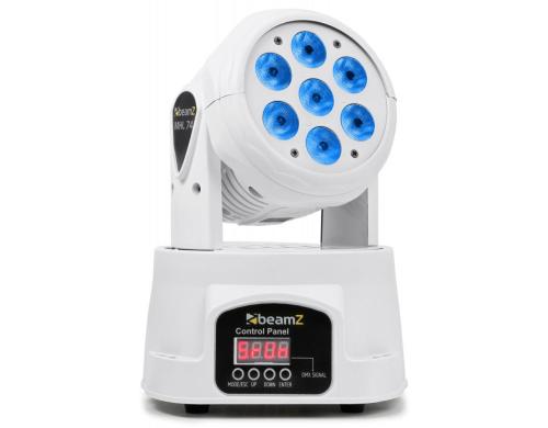 BeamZ MHL74 White Mini Wash Moving Head, 7x 10W 4-in-1 LED