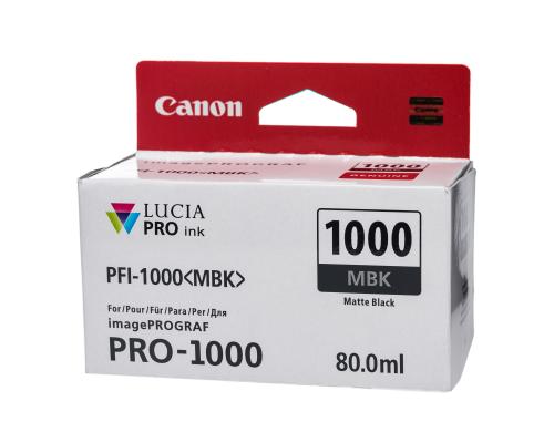 Tinte Canon PFI-1000MBK matte black matte black, Inhalt: 80ml