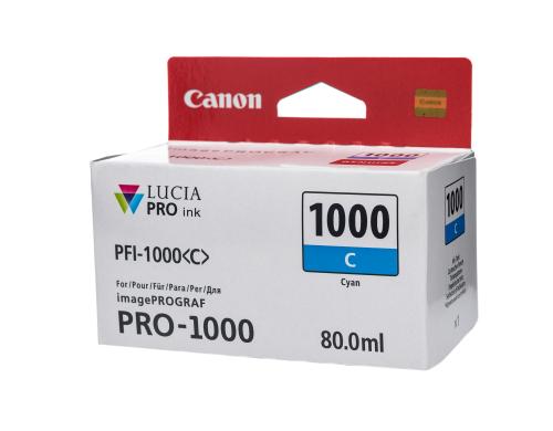 Tinte Canon PFI-1000C cyan cyan, Inhalt: 80ml