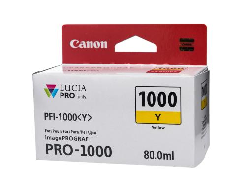 Tinte Canon PFI-1000Y yellow yellow, Inhalt: 80ml