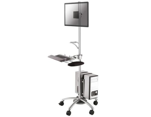 NewStar FPMA-MOBILE1800 Floor Stand (monitor, keyboard/mouse & PC)