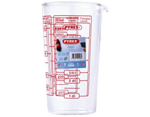 Pyrex Messbecher, 0.5L Pyrex, Mikrowellengeeignet