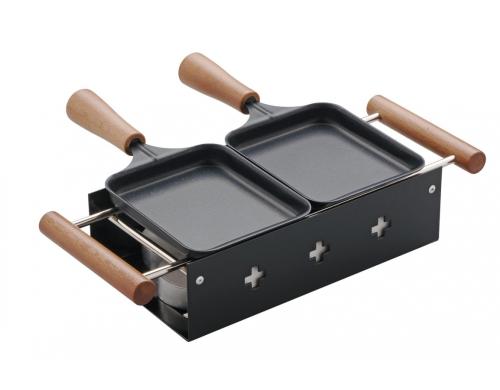 TTM Teelicht-Raclette Twiny Cheese noir Kseschmelzer fr 2 Personen