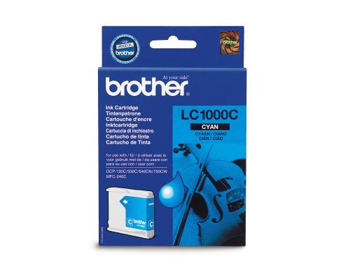 Tinte Brother LC-1000C cyan, zu DCP130C 330C/540CN/750CW/MFC240C/440CN/660CN,