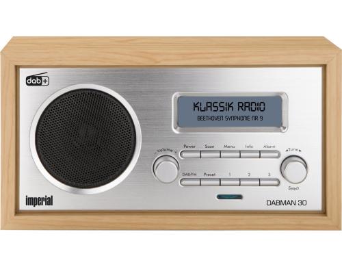 Imperial Dabman 30, DAB+-Radio, braun DAB+ und UKW Radio, Holzoptik