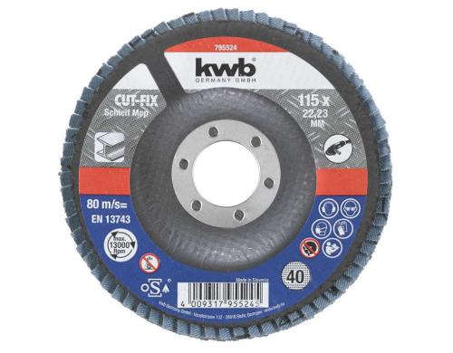 kwb Cutfix Schleifmop 115 K40 